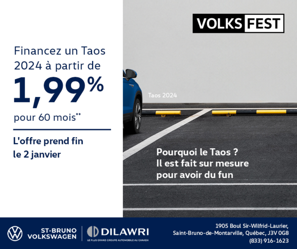 Procurez-vous le Volkswagen Taos 2024