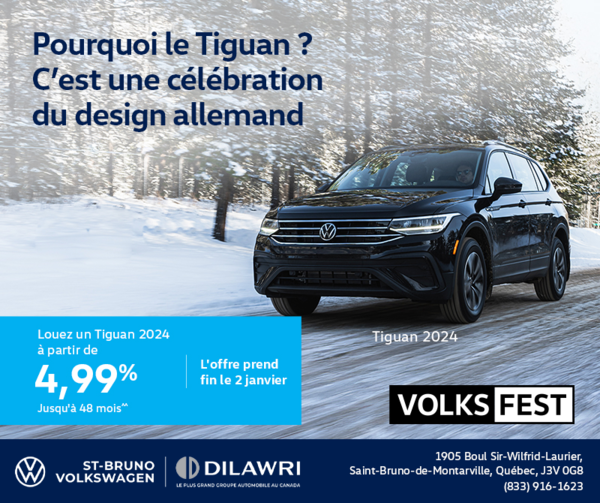 Procurez-vous le Volkswagen Tiguan 2024