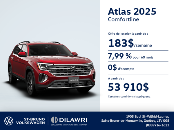 Procurez-vous le Volkswagen Atlas 2025