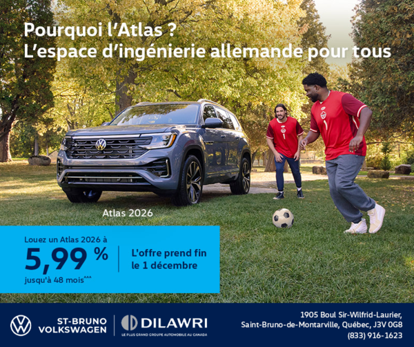 Procurez-vous le Volkswagen Atlas 2026