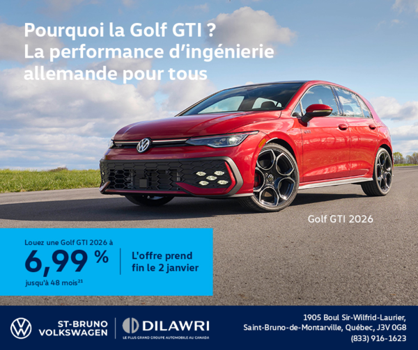 Procurez-vous la Volkswagen Golf Gti 2026
