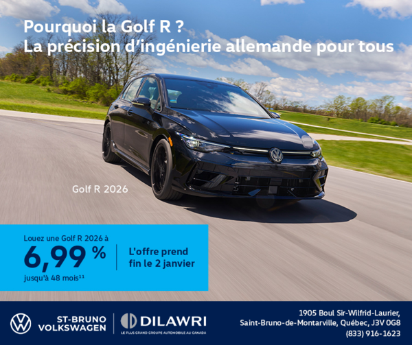 Procurez-vous la Volkswagen Golf R 2026