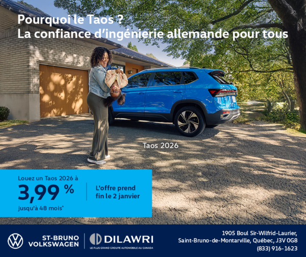 Procurez-vous le Volkswagen Taos 2026