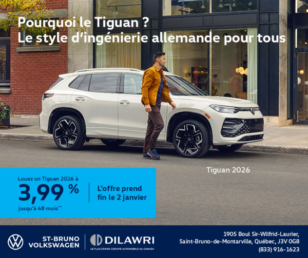 Procurez-vous le Volkswagen Tiguan 2026