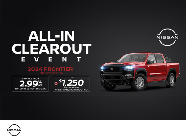 Get the 2024 Nissan Frontier Today!