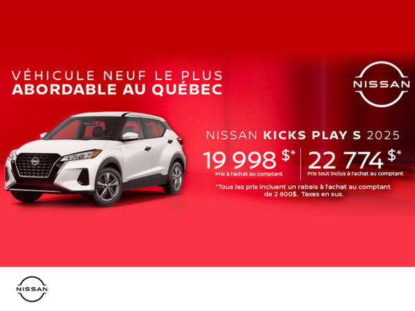 Obtenez le Kicks Play 2025 !