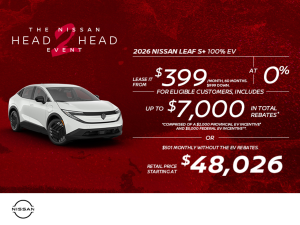 Get the 2026 Leaf S+ Today!