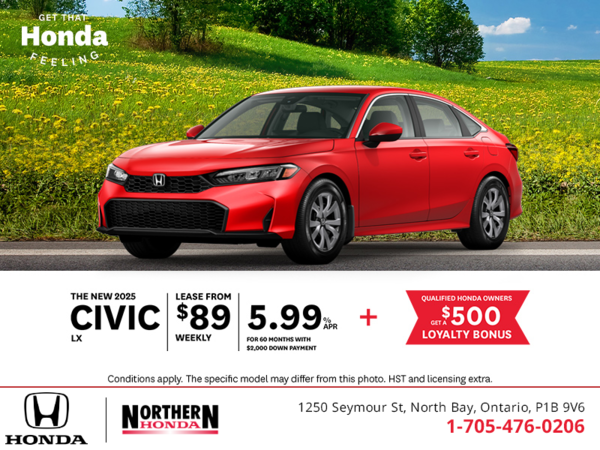 Get the 2025 Honda Civic Sedan!