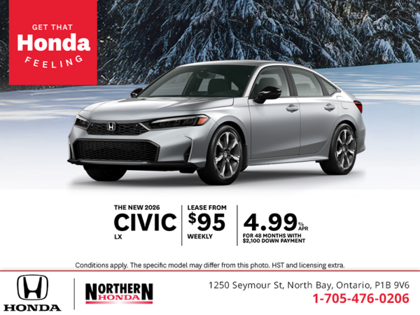Get the 2026 Honda Civic!