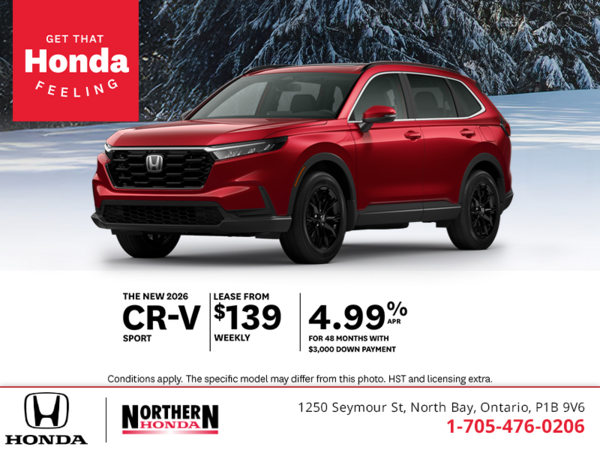 Get the 2026 Honda CR-V!