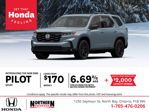 Get the 2026 Honda Pilot