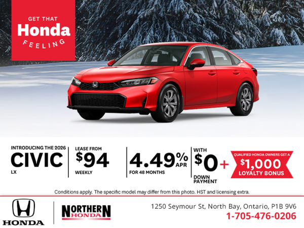 Get the 2026 Honda Civic!