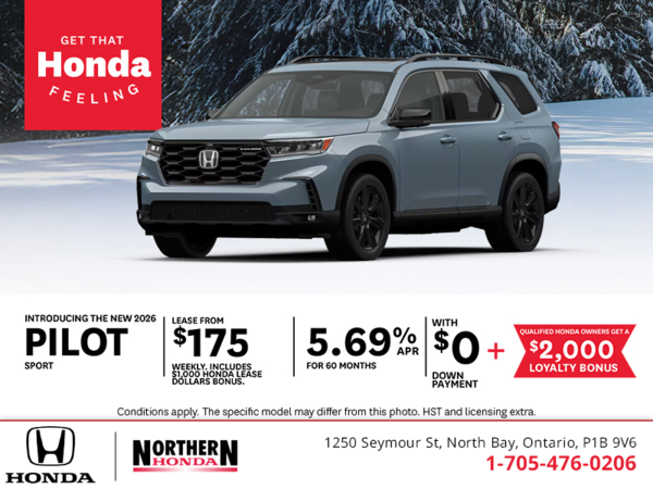 Get the 2026 Honda Pilot