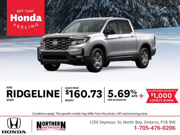 Get the 2026 Honda Ridgeline!
