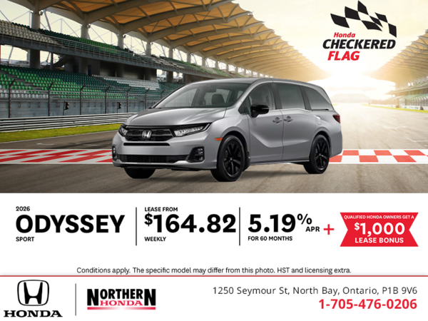 Get the 2026 Honda Odyssey!