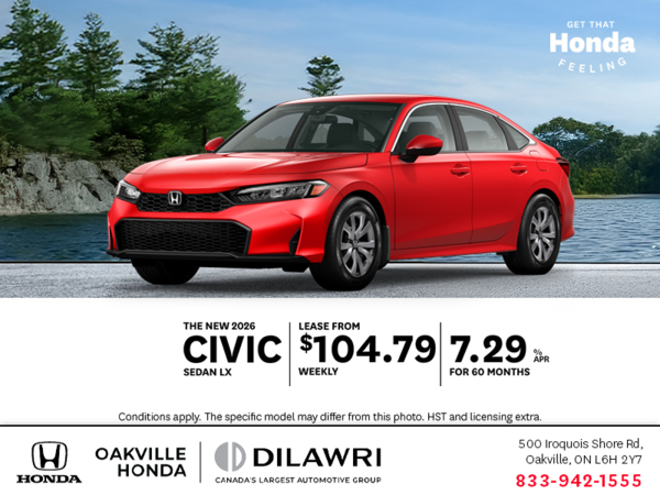 Get the 2026 Honda Civic!