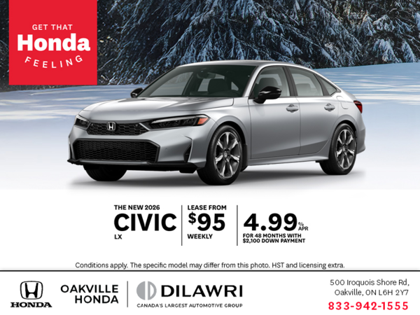 Get the 2026 Honda Civic!