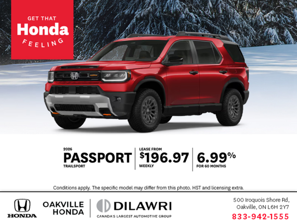 Get the 2026 Honda Passport!