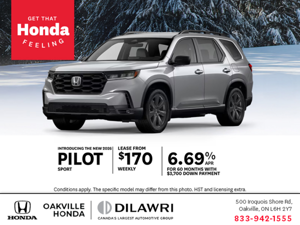 Get the 2026 Honda Pilot