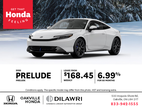Get the 2026 Honda Prelude!
