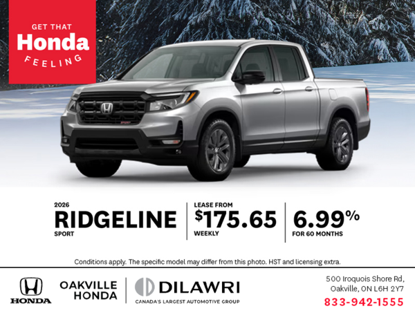 Get the 2026 Honda Ridgeline!