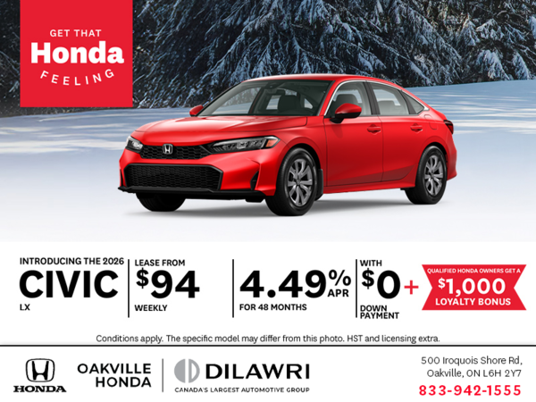 Get the 2026 Honda Civic!