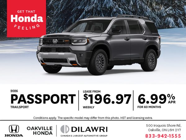 Get the 2026 Honda Passport!