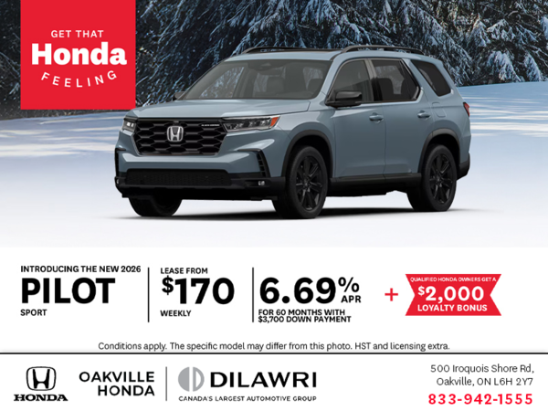 Get the 2026 Honda Pilot