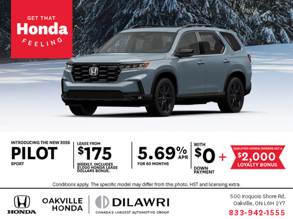 Get the 2026 Honda Pilot