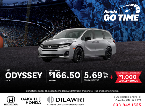 Get the 2026 Honda Odyssey!