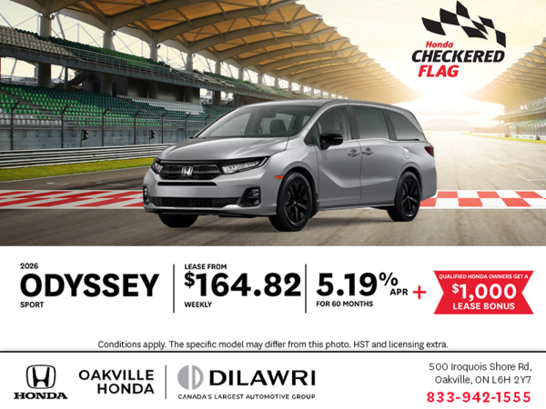 Get the 2026 Honda Odyssey!