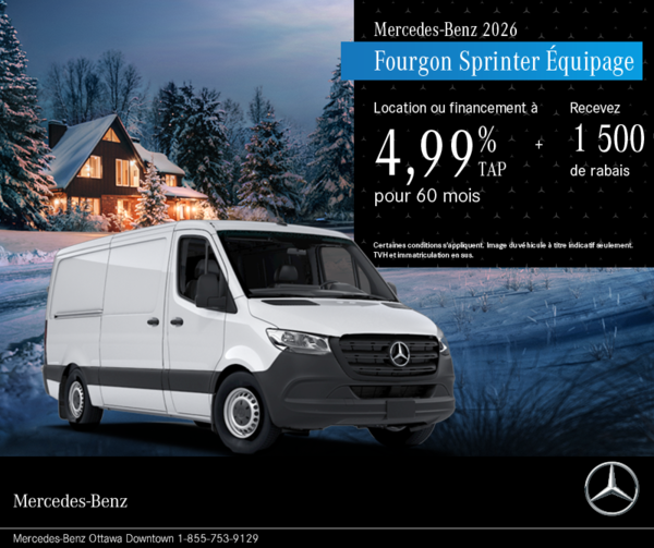 Fourgon Sprinter Équipage 2026