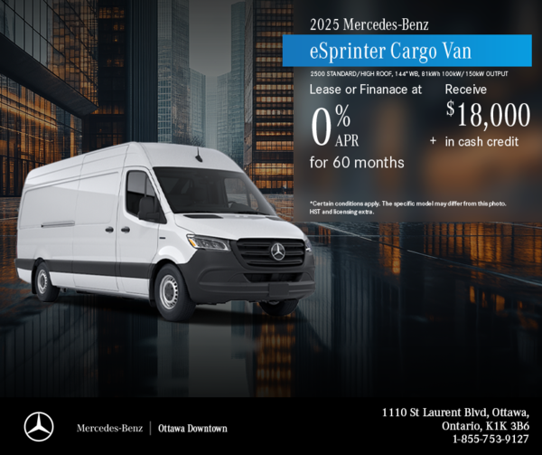 2025 eSprinter Cargo Van