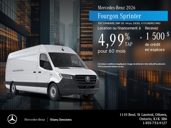 Fourgon Sprinter 2026