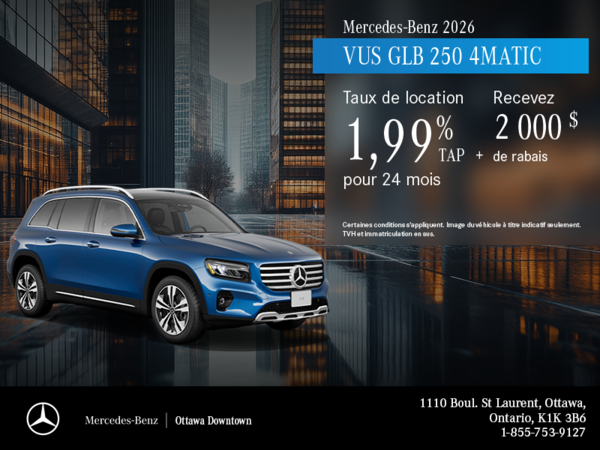 VUS GLB 250 4MATIC 2026