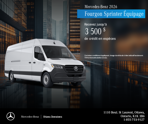 Fourgon Sprinter Équipage 2026