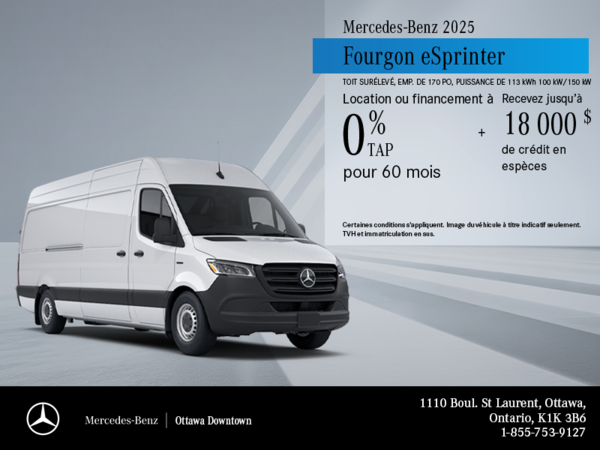 Fourgon eSprinter 2025