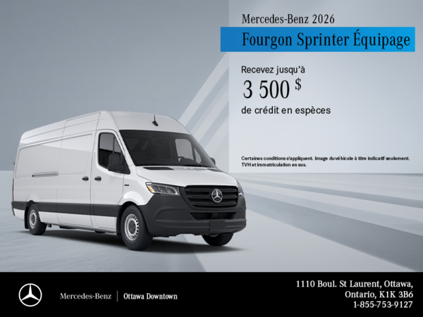 Fourgon Sprinter Équipage 2026