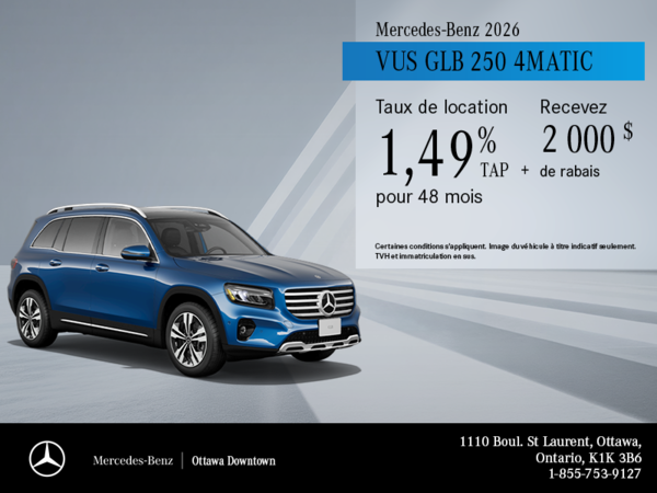 VUS GLB 250 4MATIC 2026