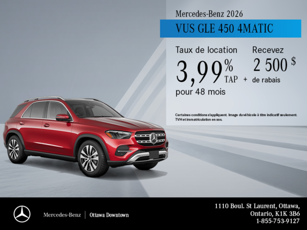 VUS GLE 450 4MATIC 2026
