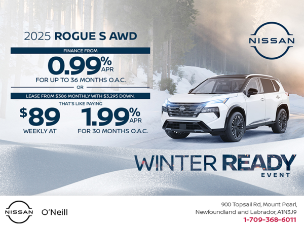 Get the 2025 Nissan Rogue Today!