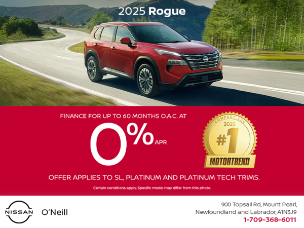 Get the 2025 Nissan Rogue Today!