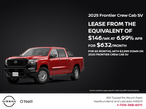 Get the 2025 Nissan Frontier Today!