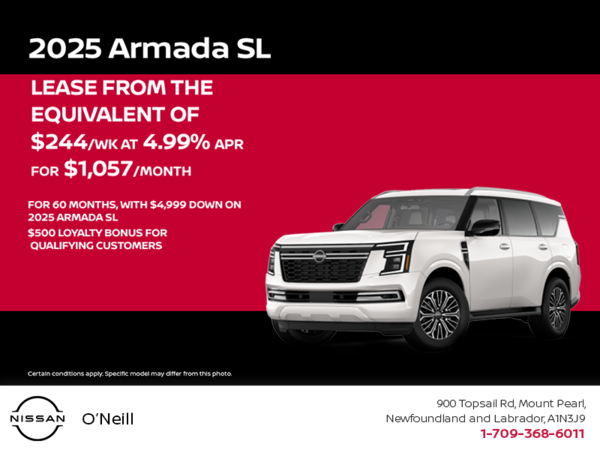 Get the 2025 Nissan Armada Today!