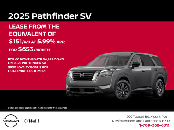 Get the 2025 Nissan Pathfinder Today!