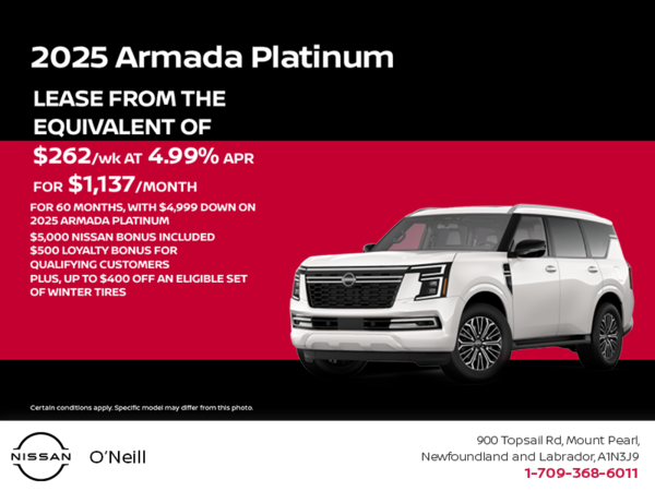 Get the 2025 Nissan Armada Today!