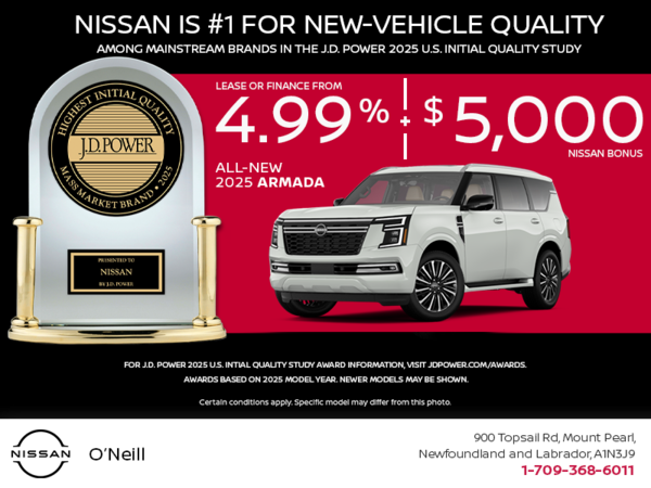 Get the 2025 Nissan Armada Today!