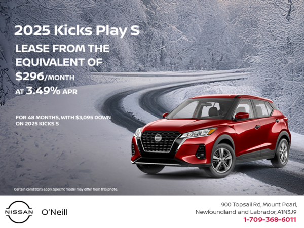 Get the 2025 Nissan Kicks Play S today!