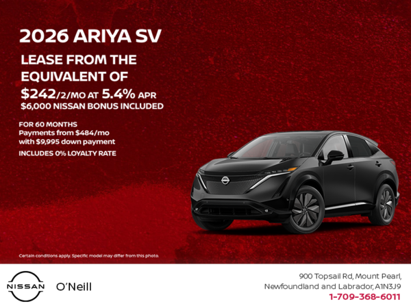 Get the 2026 Ariya Today!