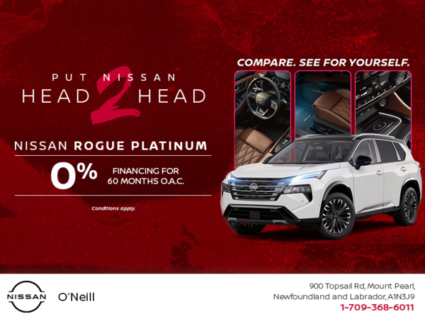 Get the 2026 Nissan Rogue Platinum Today!